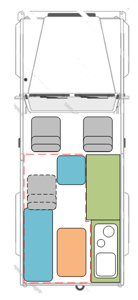 Camperhus Conversions camper layout 1