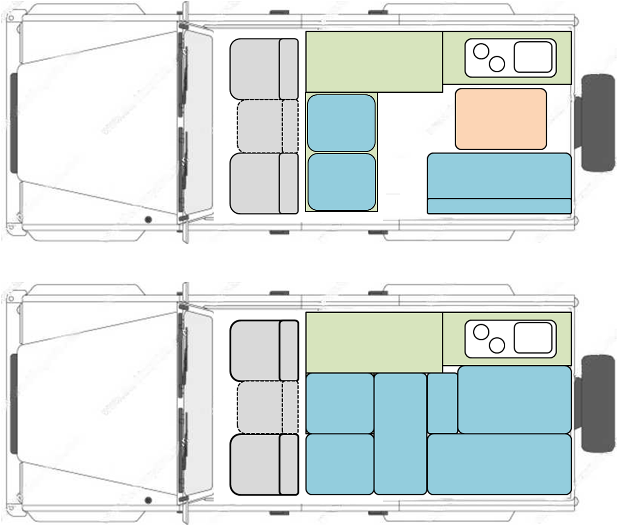 Camperhus Conversions camper layout plan