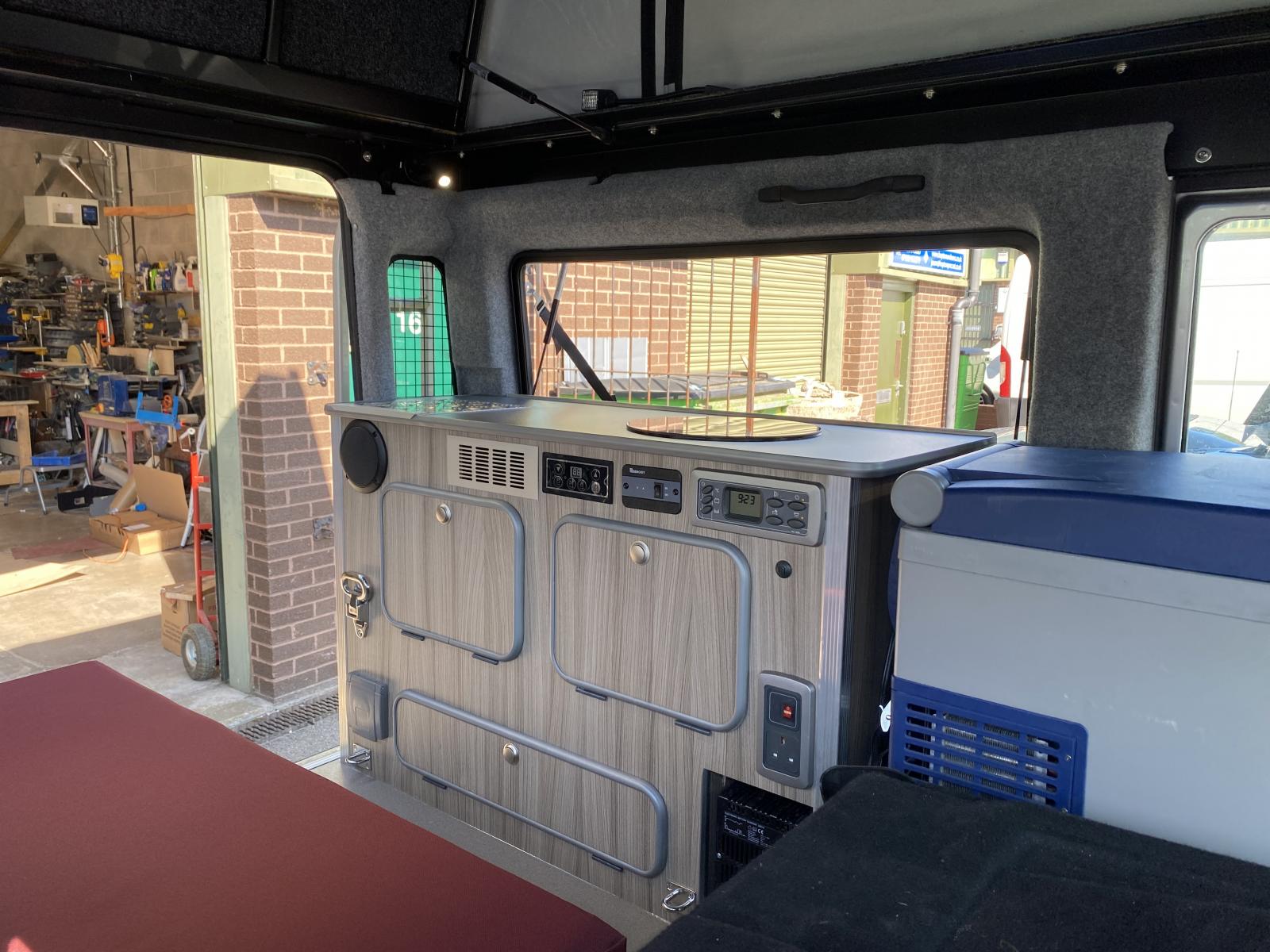 Camperhus Conversions camper long front bench